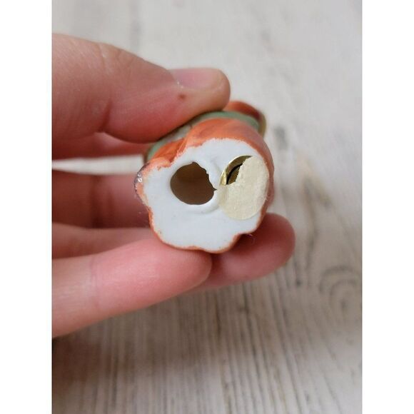 Mini ceramic Grandma apple bundle village accessory xmas - Picture 5 of 5